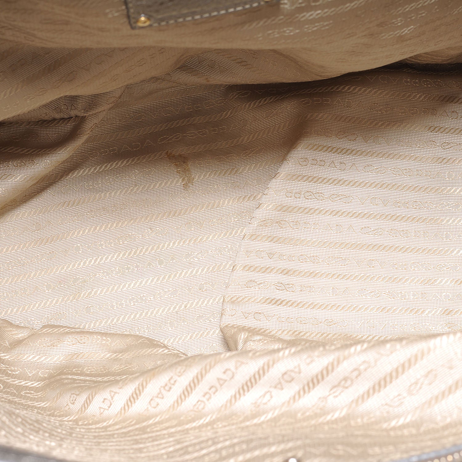 Prada Vitello Daino Shopping Tote Acciaio 5 of 7