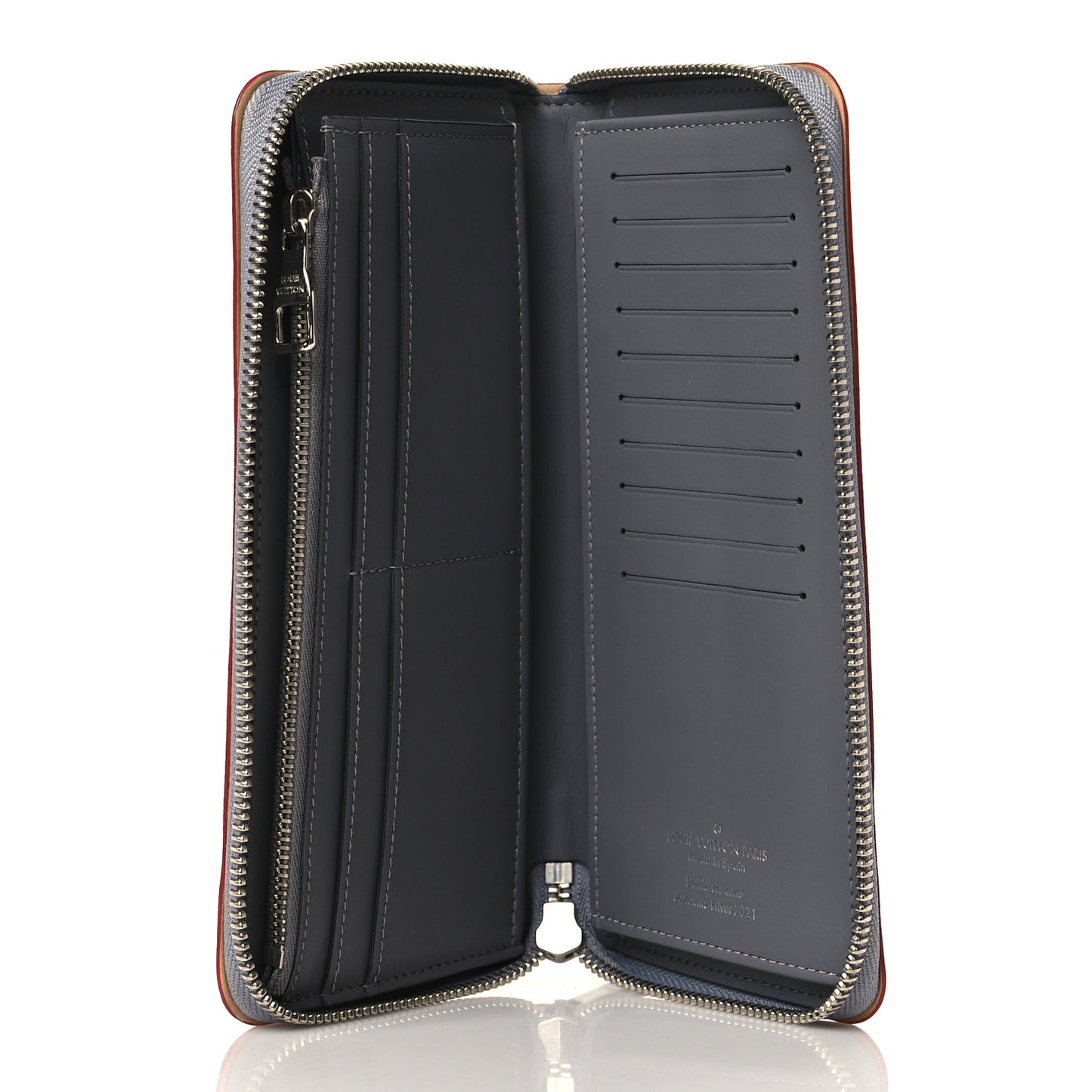 Monogram Mirror Zippy Wallet Silver