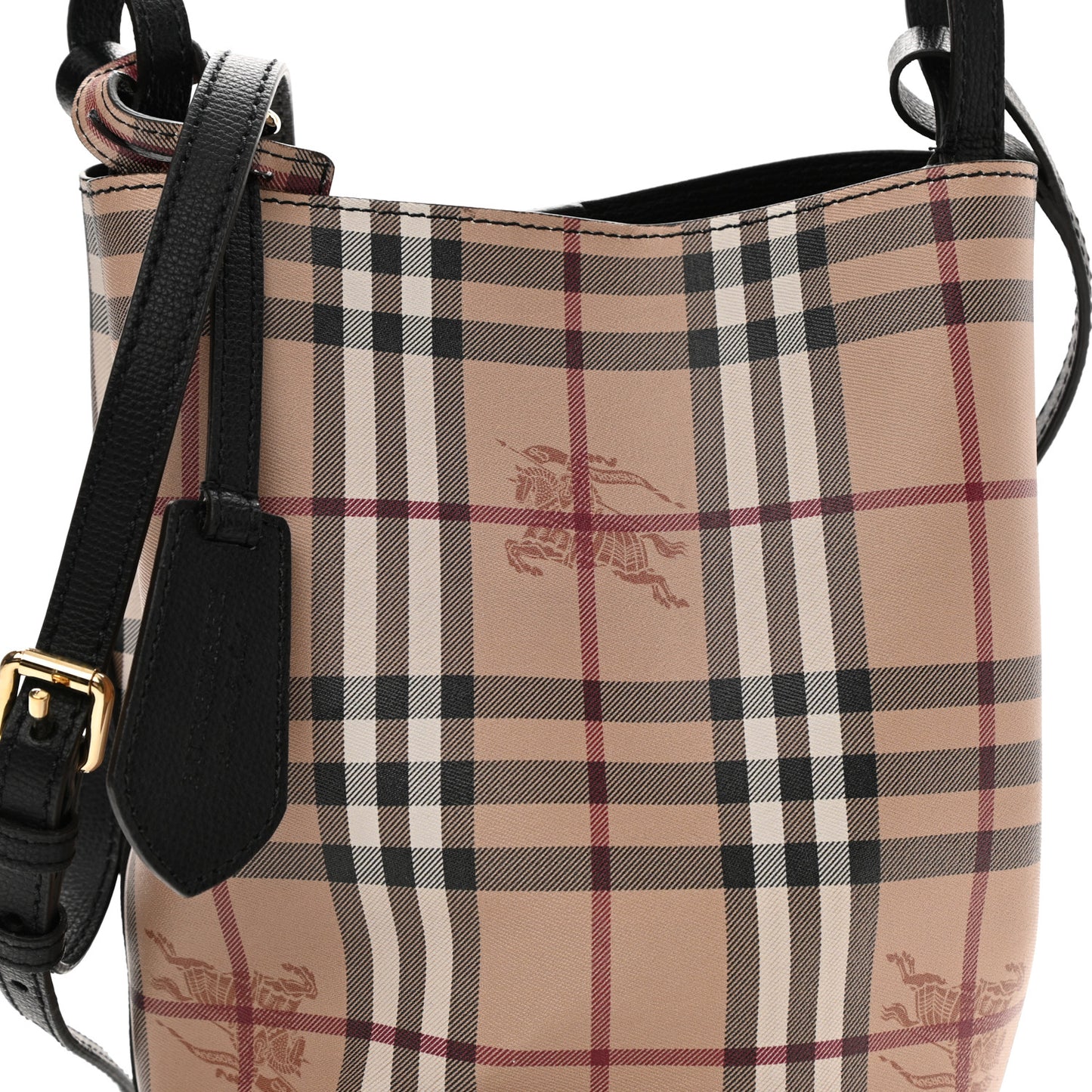 Haymarket Check Colours Small Lorne Bucket Crossbody Black