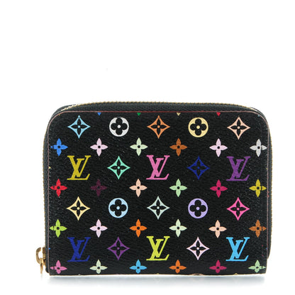 Louis Vuitton Monogram Multicolor Zippy Coin Purse Black Grenade 1 of 7