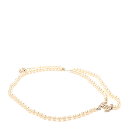 Chanel Pearl CC Double Strand Belt Gold 1 of 5