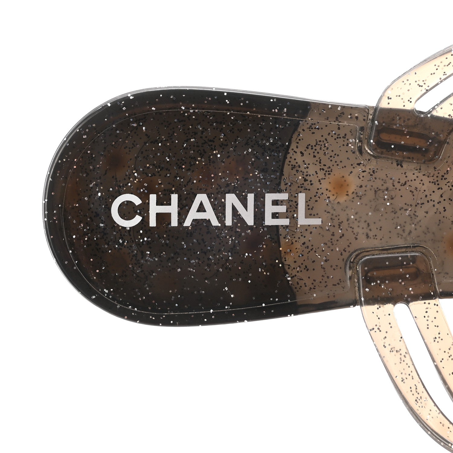 Chanel Jelly Quilted Camellia Thong Sandals 38 Black 8 of 8