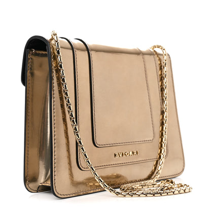 Bulgari Metallic Calfskin Small Serpenti Forever Snake Strap Crossbody Bag Bronze 4 of 11