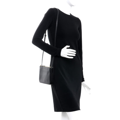 Celine Lambskin Small Trio Crossbody Bag Black 2 of 9