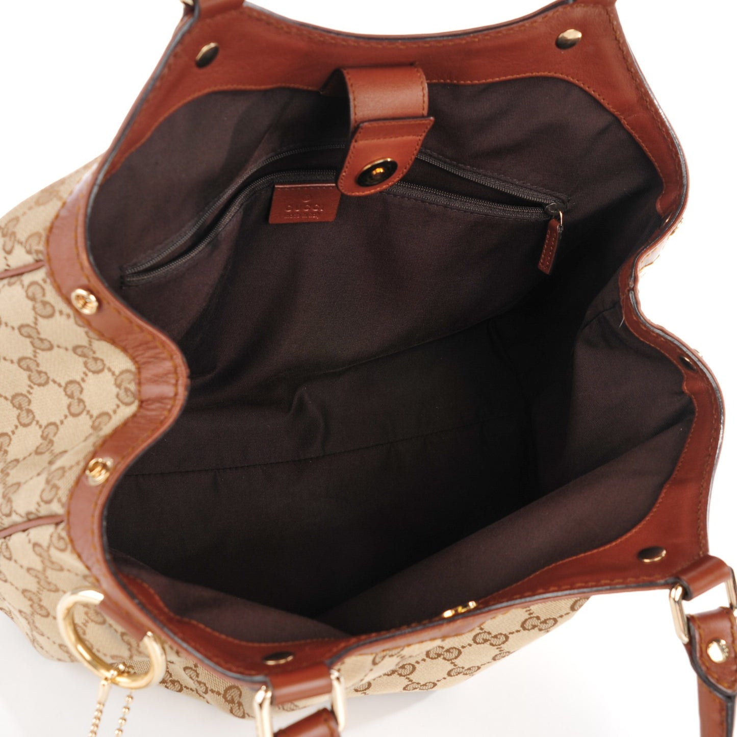 Monogram Medium Sukey Tote Brown