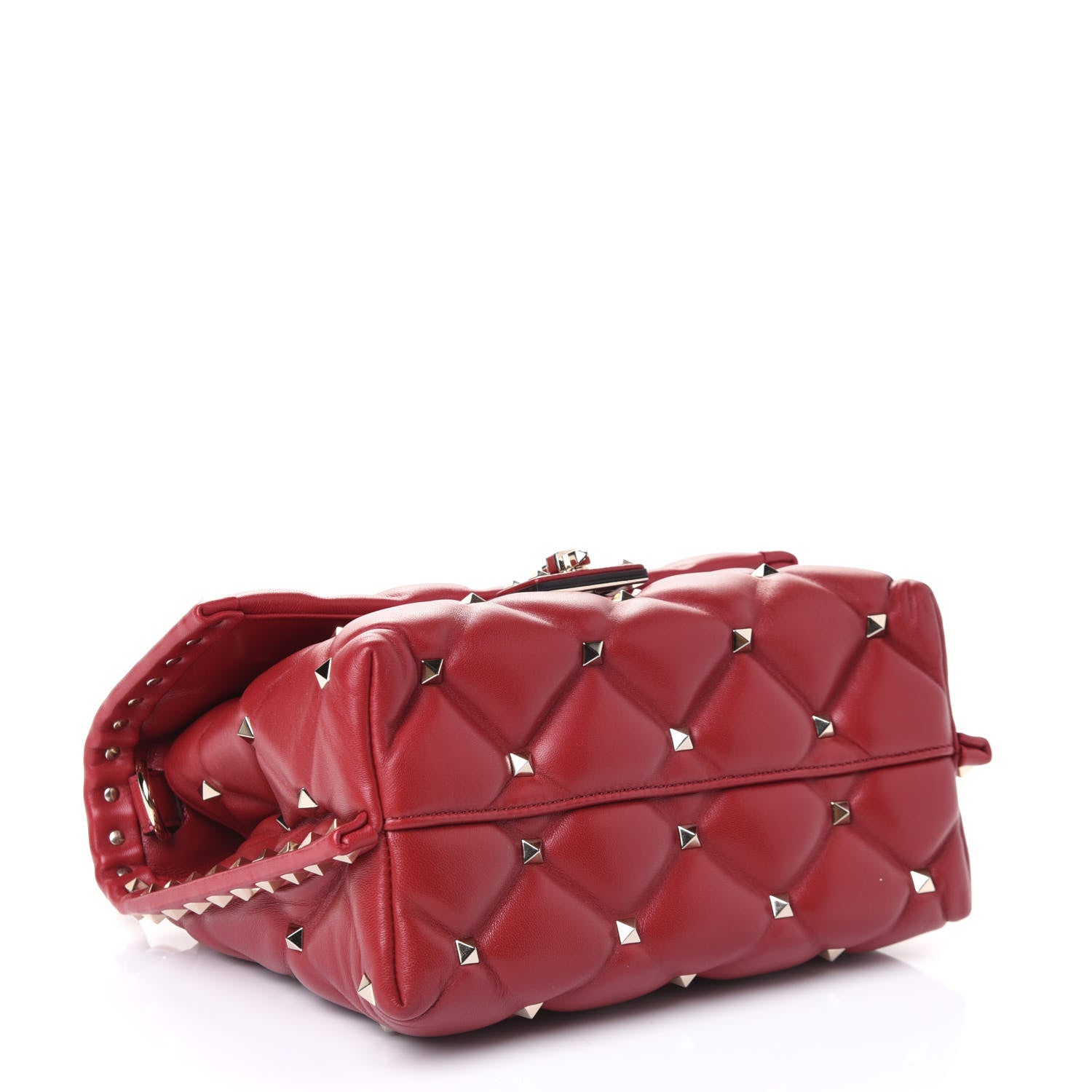 Valentino Garavani Nappa Medium Candystud Top Handle Bag Rosso Valentino 3 of 4