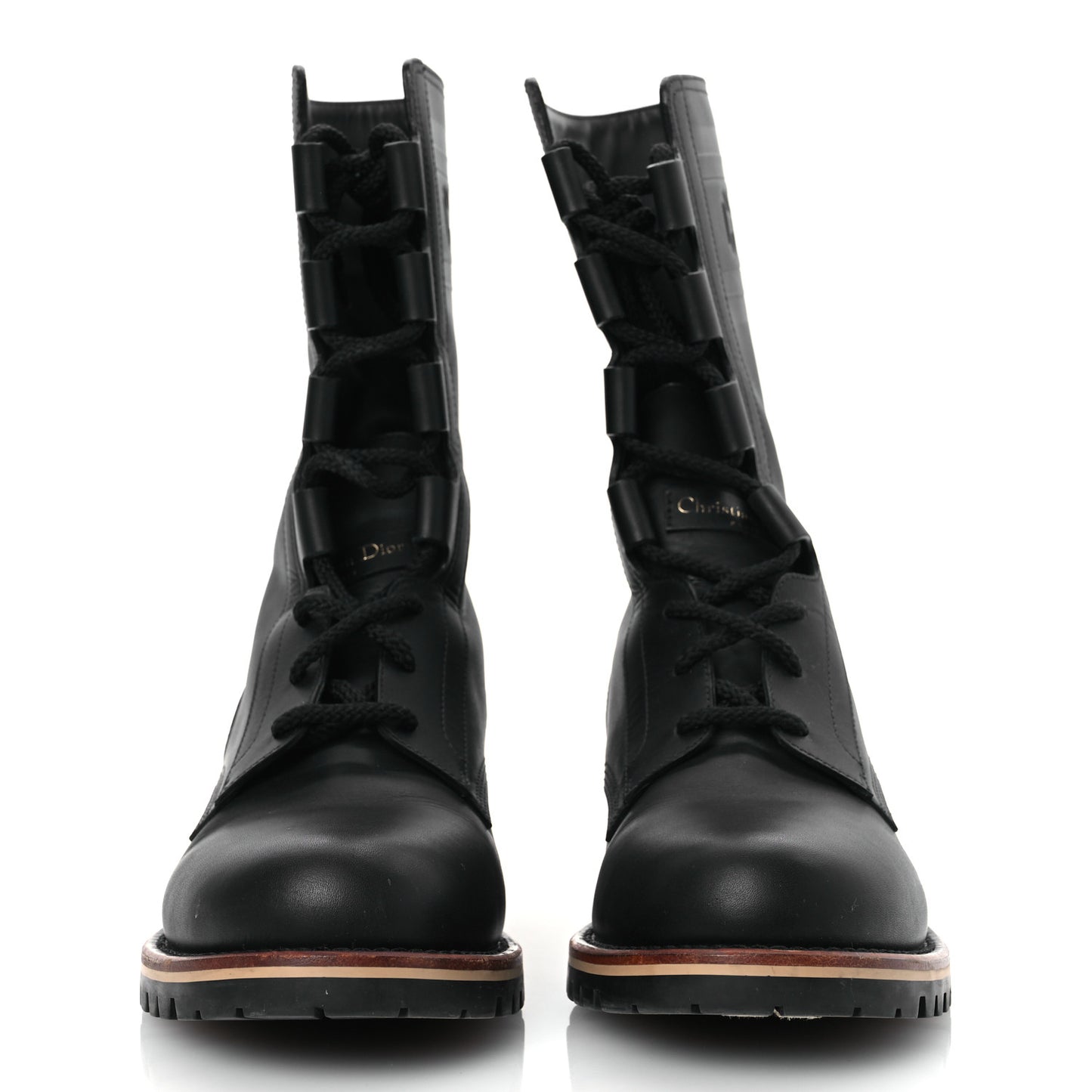 Calfskin Dior Quest 35mm Hiking Boots 41 Black