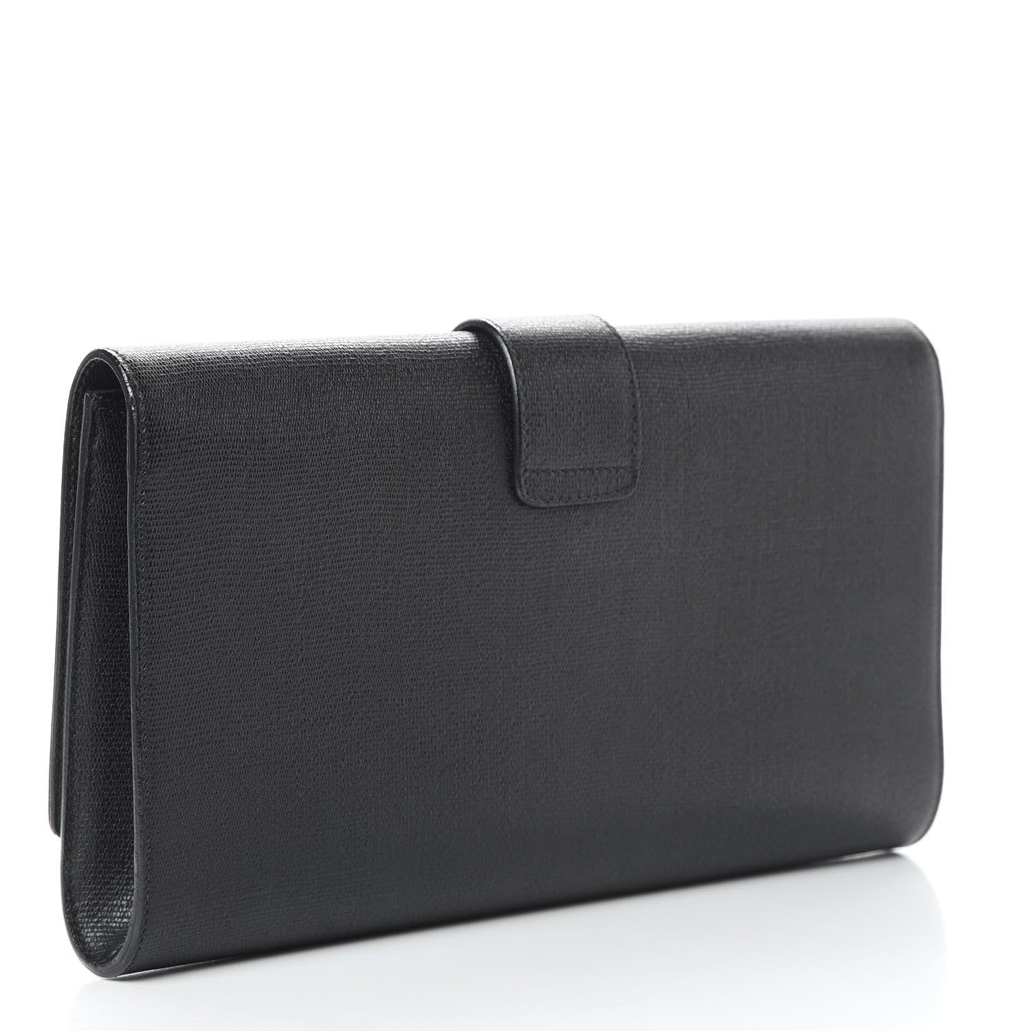 Saint Laurent Textured Calfskin Y Ligne Clutch Black 3 of 7