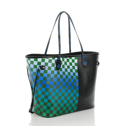 Louis Vuitton Damier Race Neverfull MM Noir Rouge 4 of 8