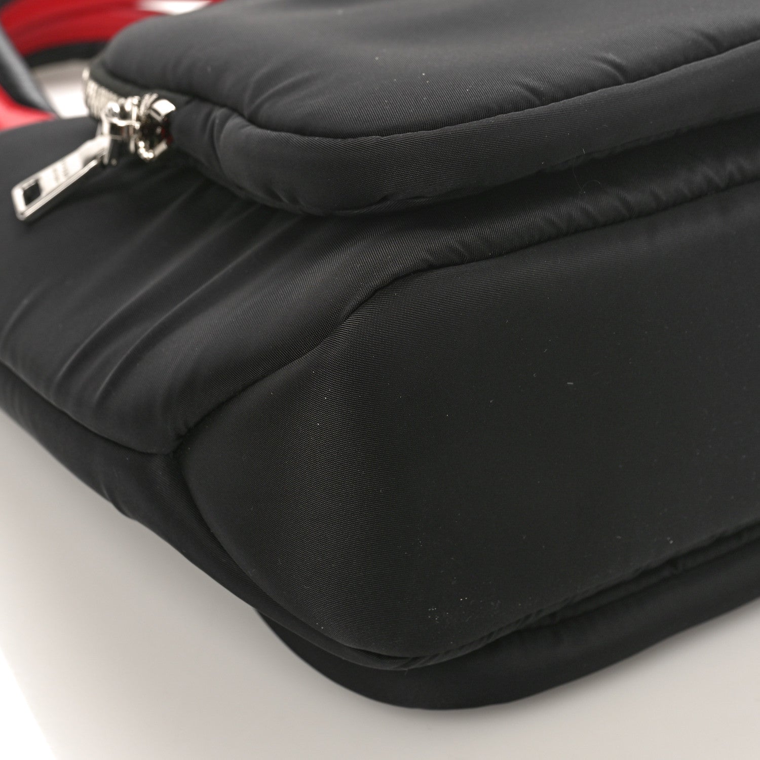 Prada Tessuto Nylon Pocket Top Handle Cargo Bag Black Fuoco 7 of 8