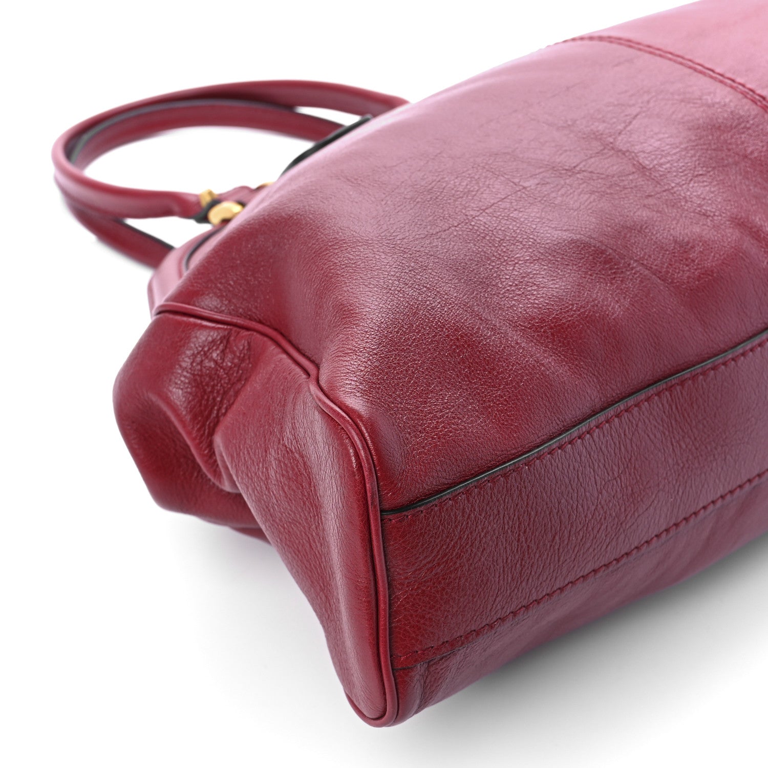 Gucci Calfskin Large Re(Belle) Top Handle Bag Red 13 of 14