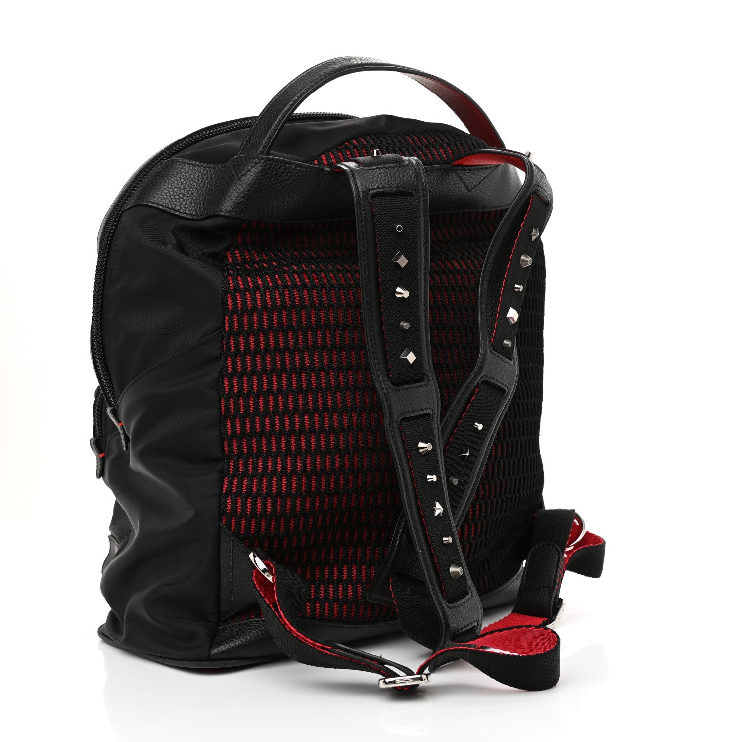 Christian Louboutin Nylon Calfskin Love Small Backloubi Backpack Black 3 of 8