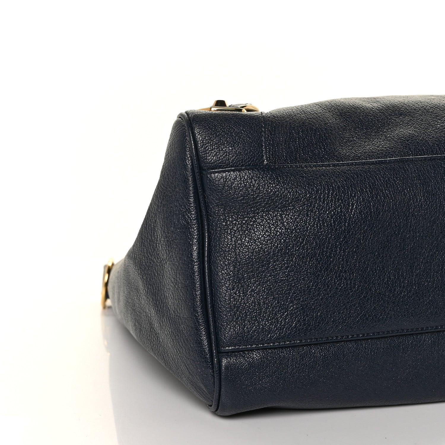 Balenciaga Chevre Gold Metallic Edge Hardware Velo Bleu Nuit Dark Sea 6 of 7
