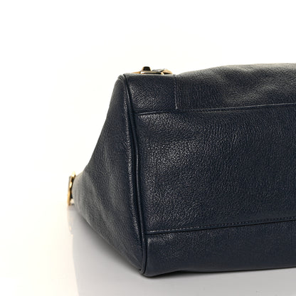 Balenciaga Chevre Gold Metallic Edge Hardware Velo Bleu Nuit Dark Sea 6 of 7