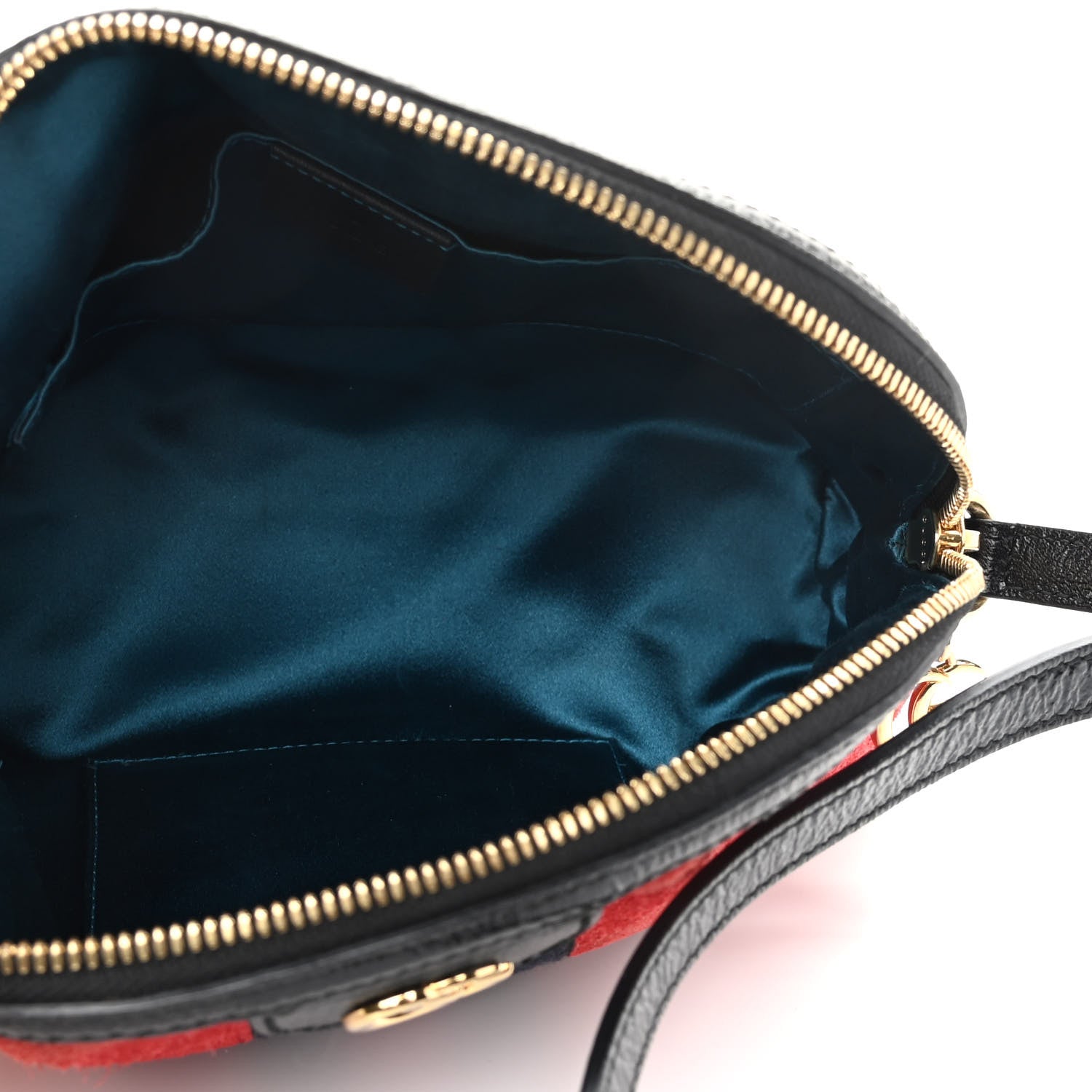 Gucci Suede Patent Web GG Small Ophidia Dome Shoulder Bag Hibiscus Red 5 of 15