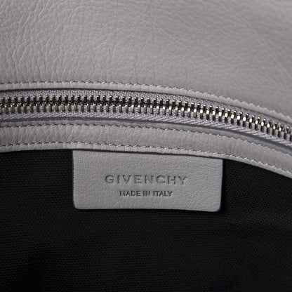 Givenchy Grained Calfskin Medium Pandora Pure Flap Bag Pearl Grey 8 of 10