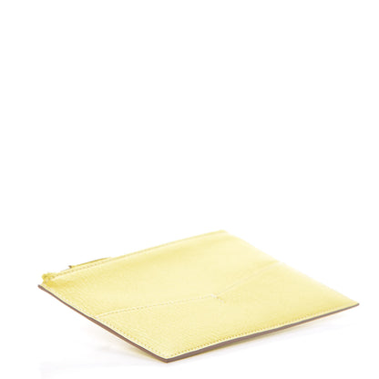 Hermes Chévre Mysore Envelope Trio Wallet Rouge Tomate Orange Lime 11 of 17
