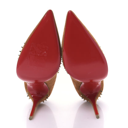 Christian Louboutin Veau Velours Anjalina 100 Pumps 39 Macchiato 5 of 7