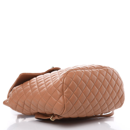 Chanel Lambskin Quilted Large Urban Spirit Backpack Dark Beige 4 of 12