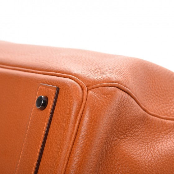 Hermes Togo HAC Travel Birkin 50 Orange 15 of 15