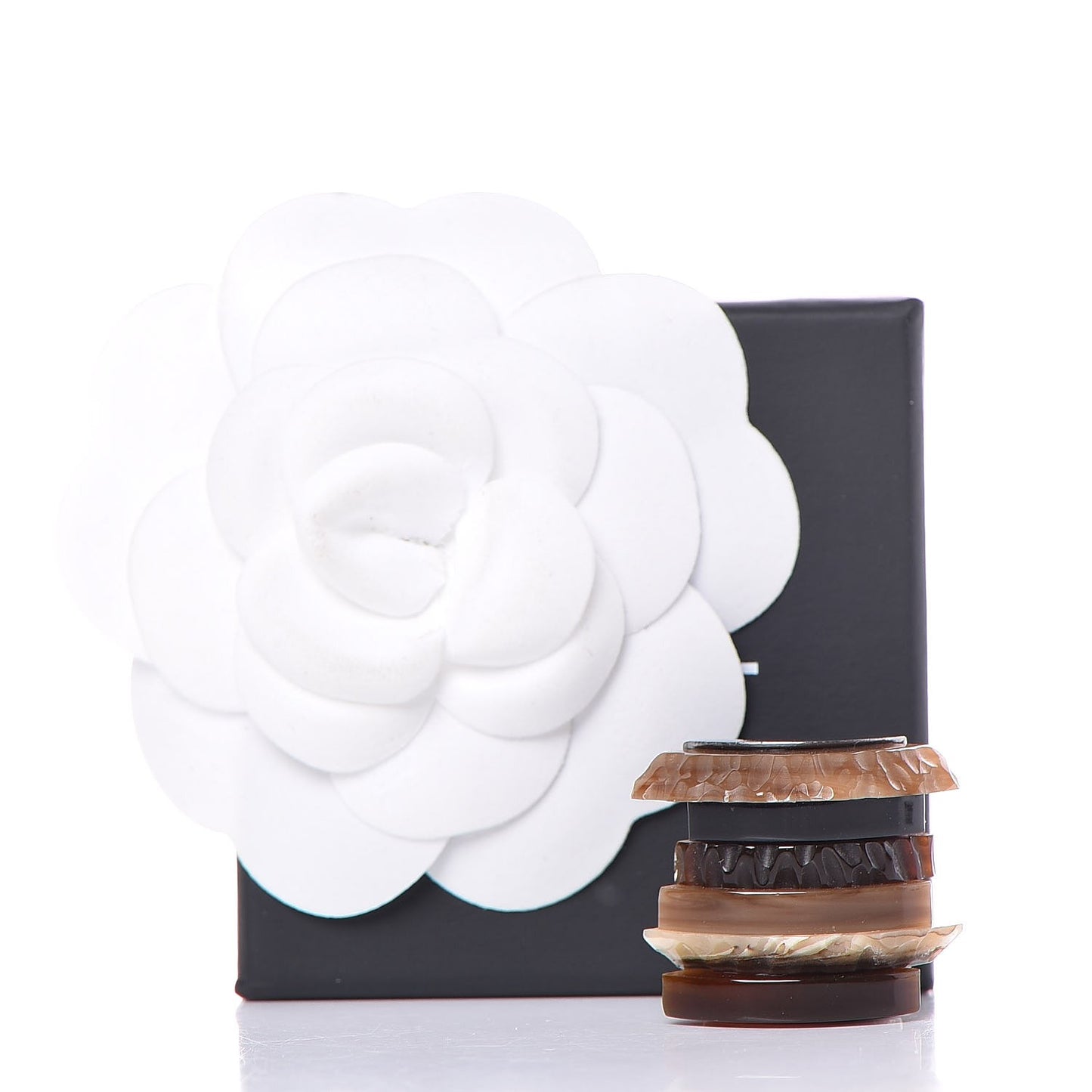 Resin CC Ring 7 Brown Silver