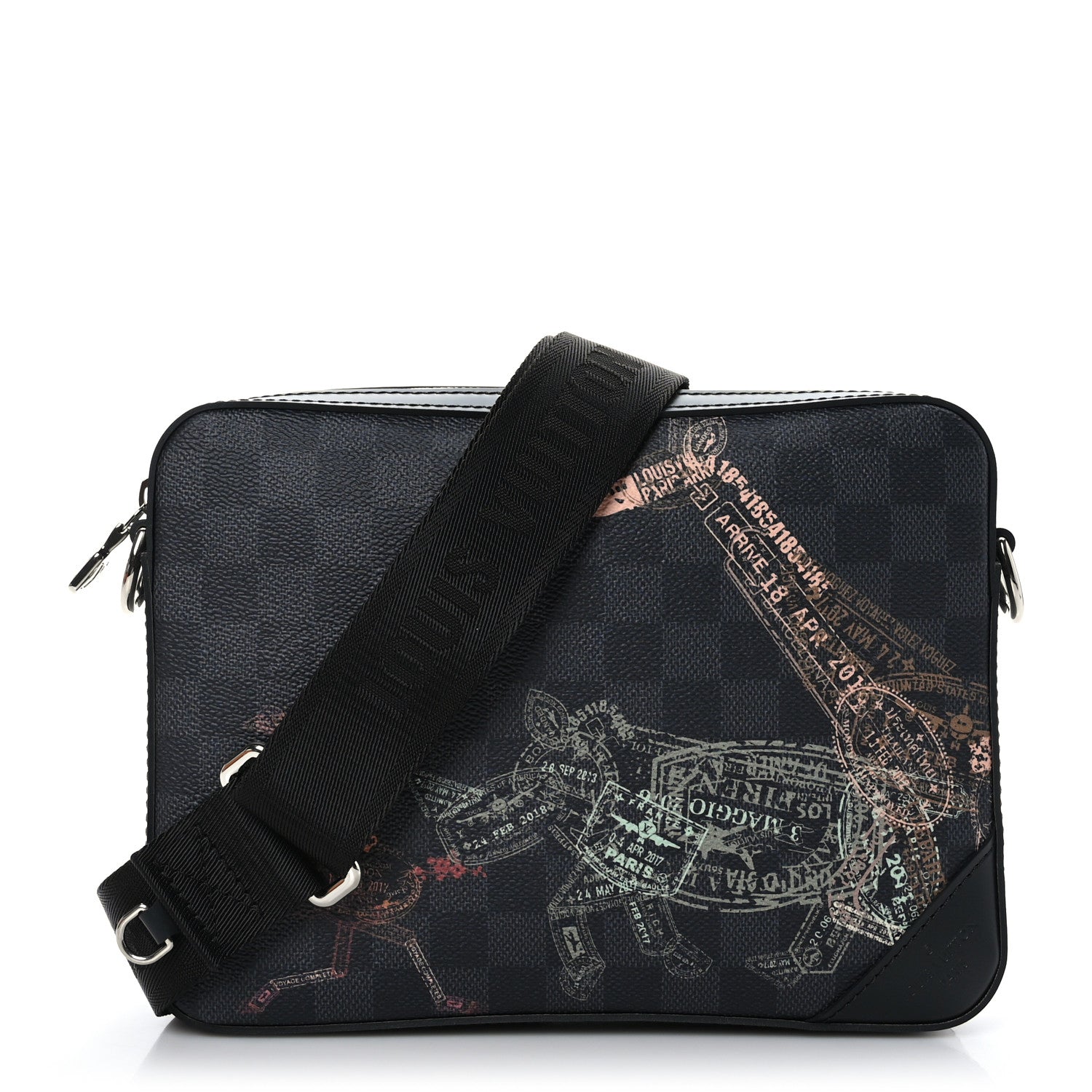 Louis Vuitton Damier Graphite Wild Animals Trio Messenger 2 of 9