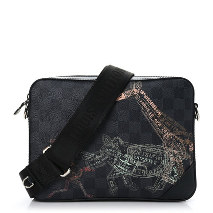 Louis Vuitton Damier Graphite Wild Animals Trio Messenger 2 of 9