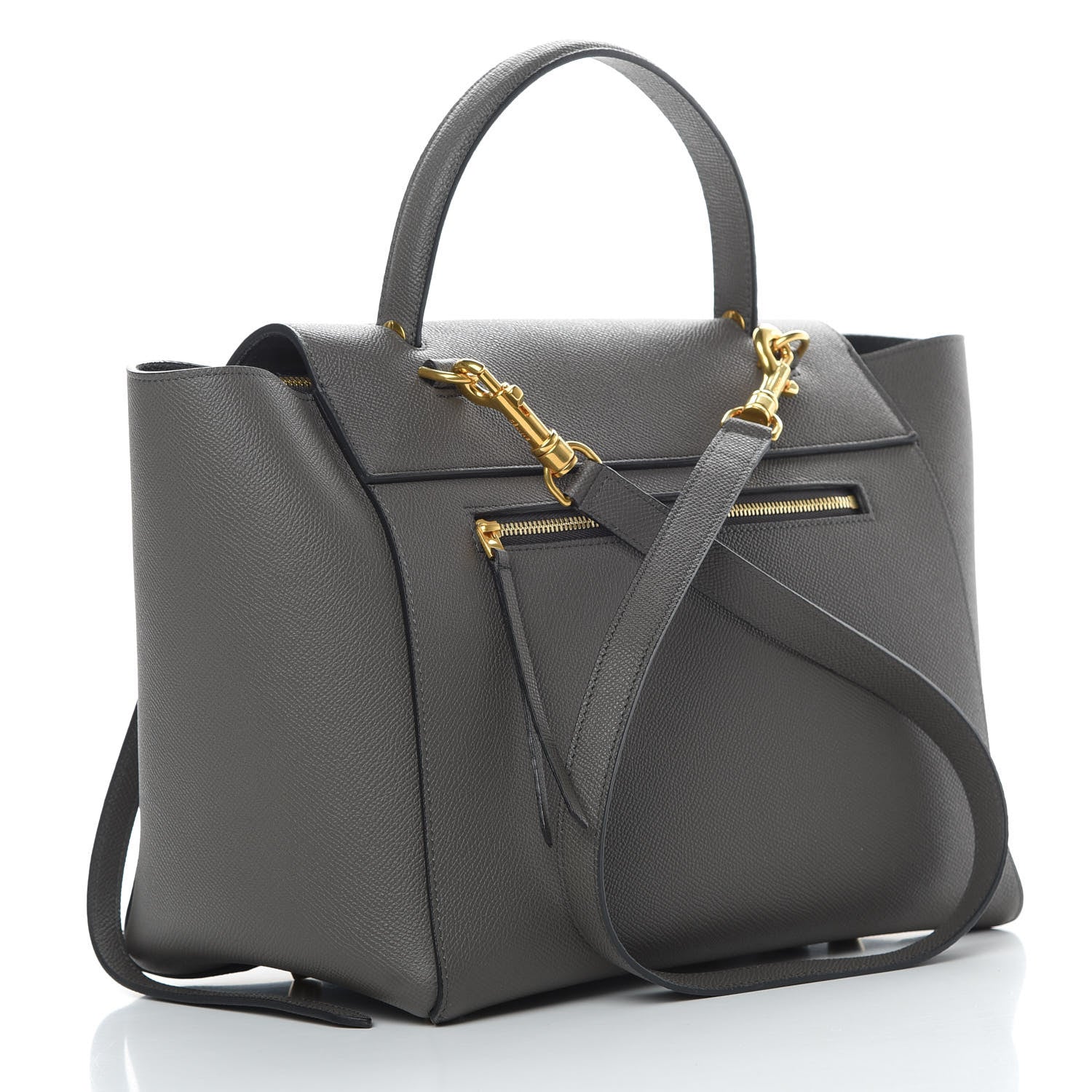 Celine Grained Calfskin Mini Belt Bag Grey 3 of 11