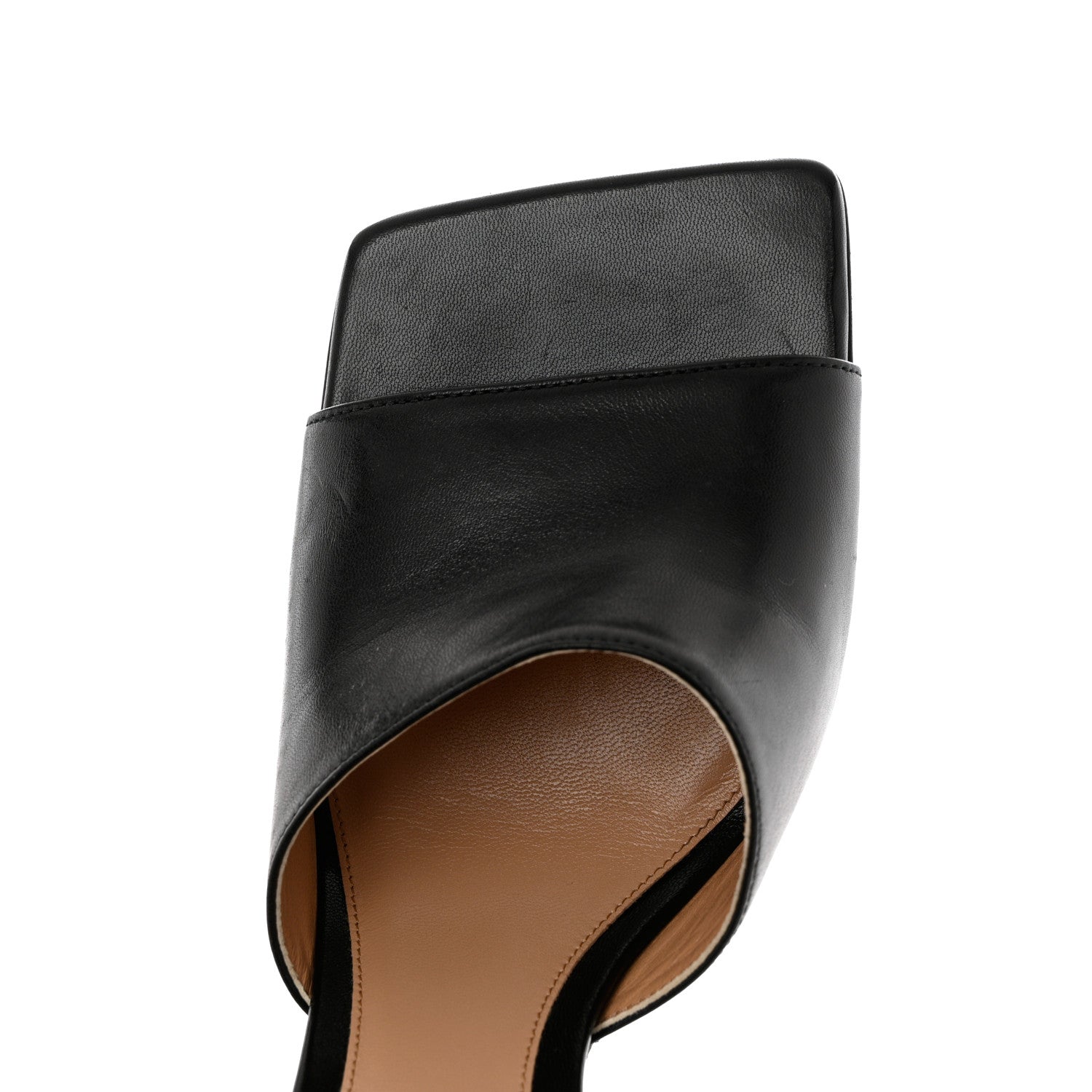 Bottega Veneta Lambskin Stretch Mule Sandals 39.5 Black 9 of 10