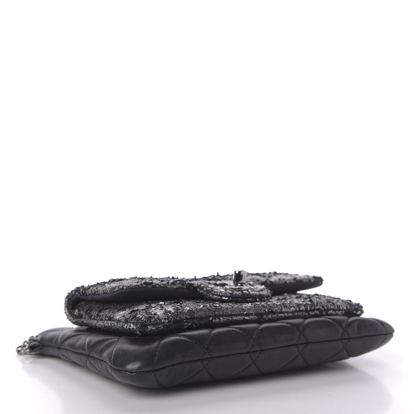 Lambskin Mineral Nights Wristlet Black
