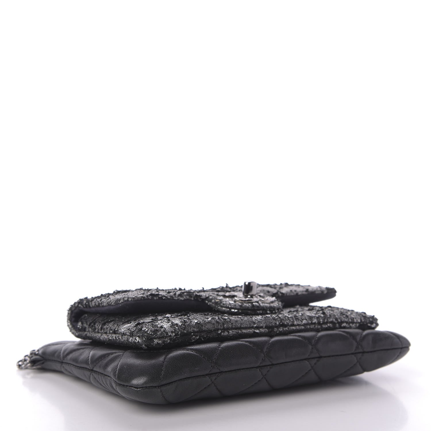 Chanel Lambskin Mineral Nights Wristlet Black 4 of 9