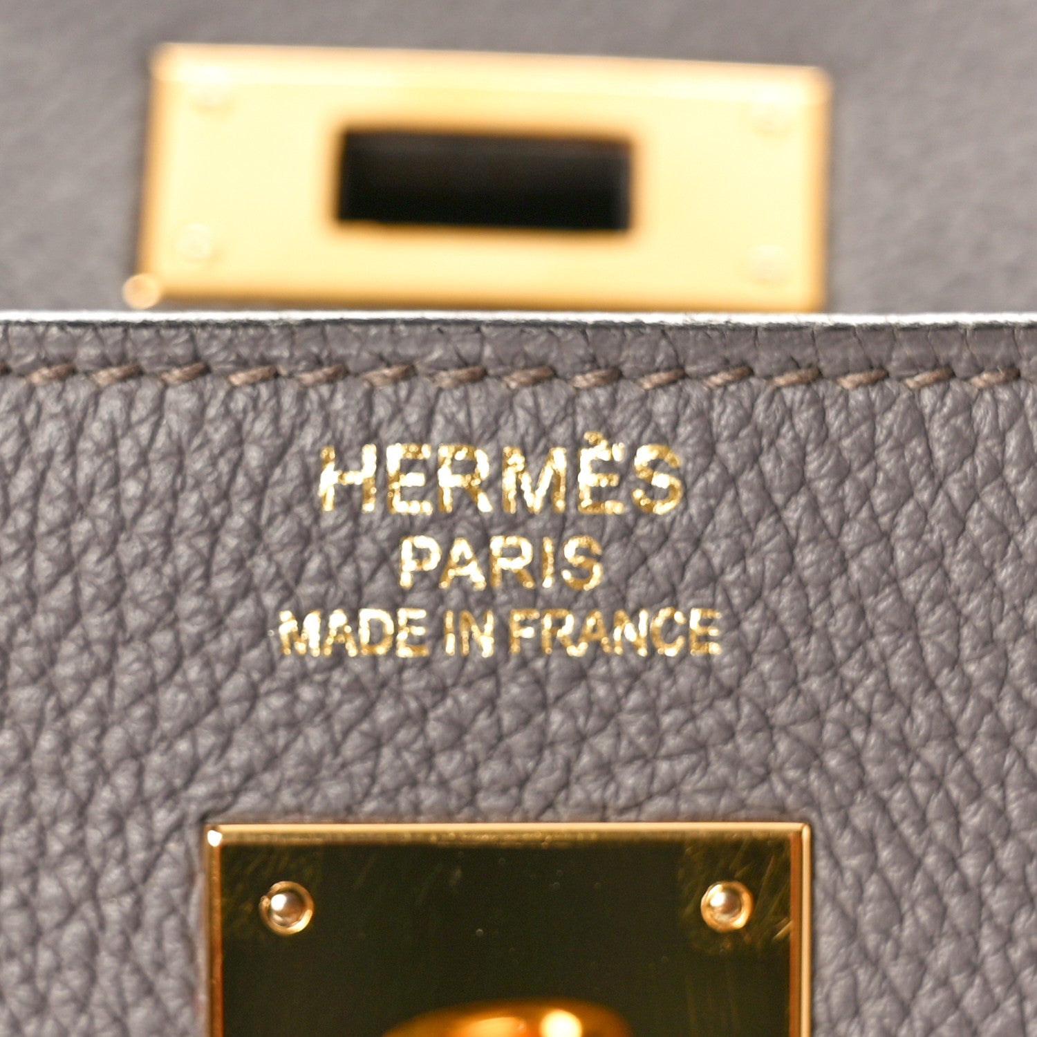 Hermes Togo Kelly Retourne 35 Etain 6 of 10
