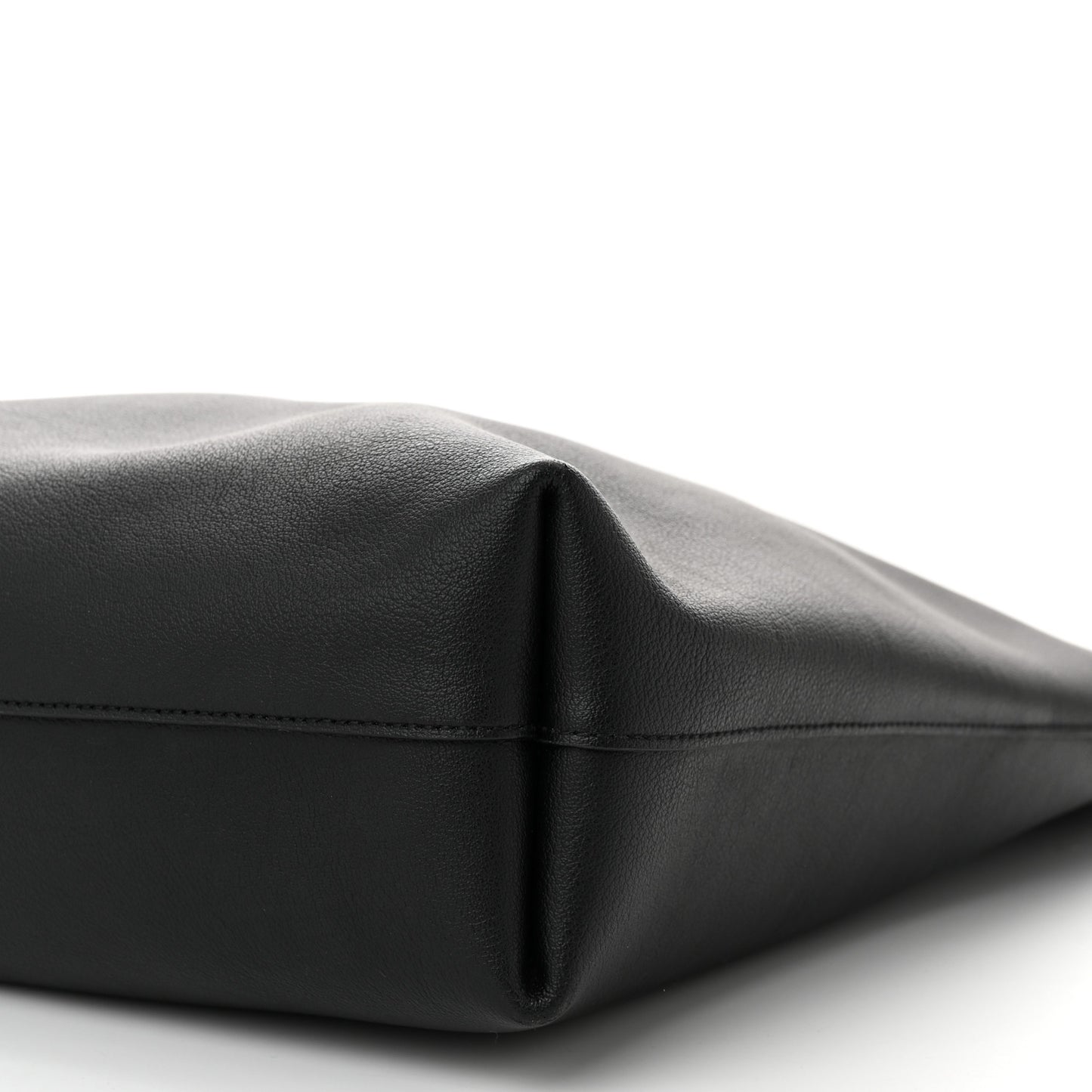 Calfskin Medium Shopping Tote Black