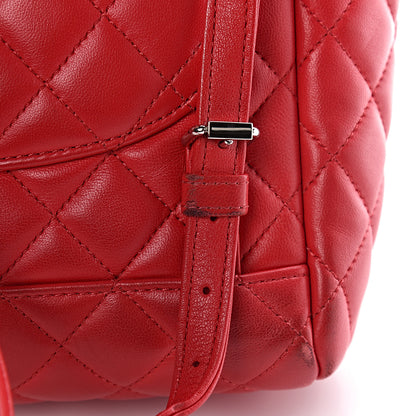 Chanel Lambskin Quilted Small Urban Spirit Backpack Red 16 of 17