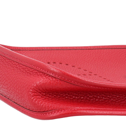 Hermes Taurillon Clemence Amazone Evelyne TPM Rouge Casaque Bleu Saphir 9 of 9