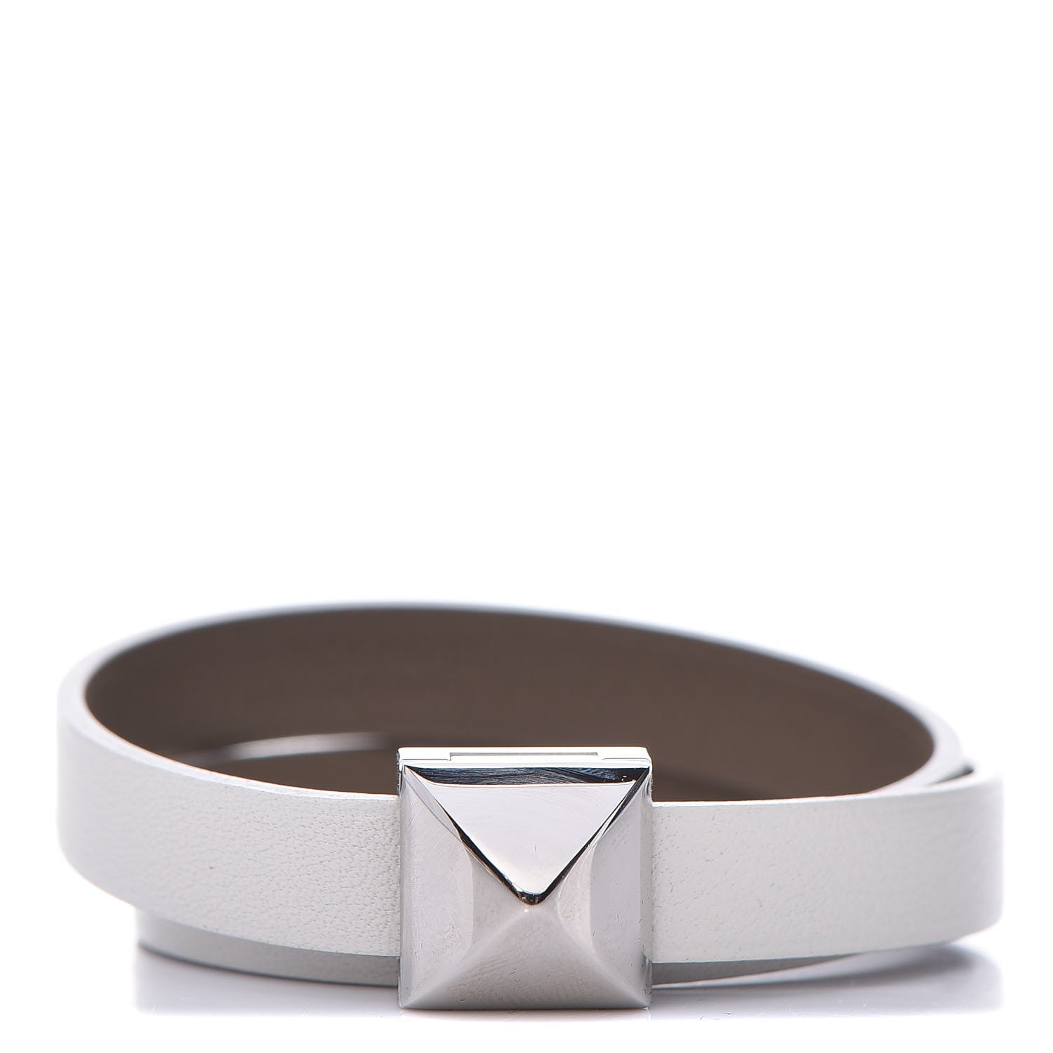 Hermes Swift Medor Infini Bracelet T2 Blanc White Etoupe 1 of 6