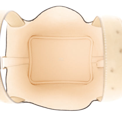 Hermes Taurillon Clemence Ostrich Touch Picotin Lock 18 PM Nata Trench 5 of 11