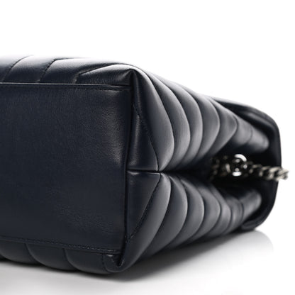 Saint Laurent Calfskin Y Quilted Monogram Medium Loulou Chain Satchel Medium Blue 11 of 11