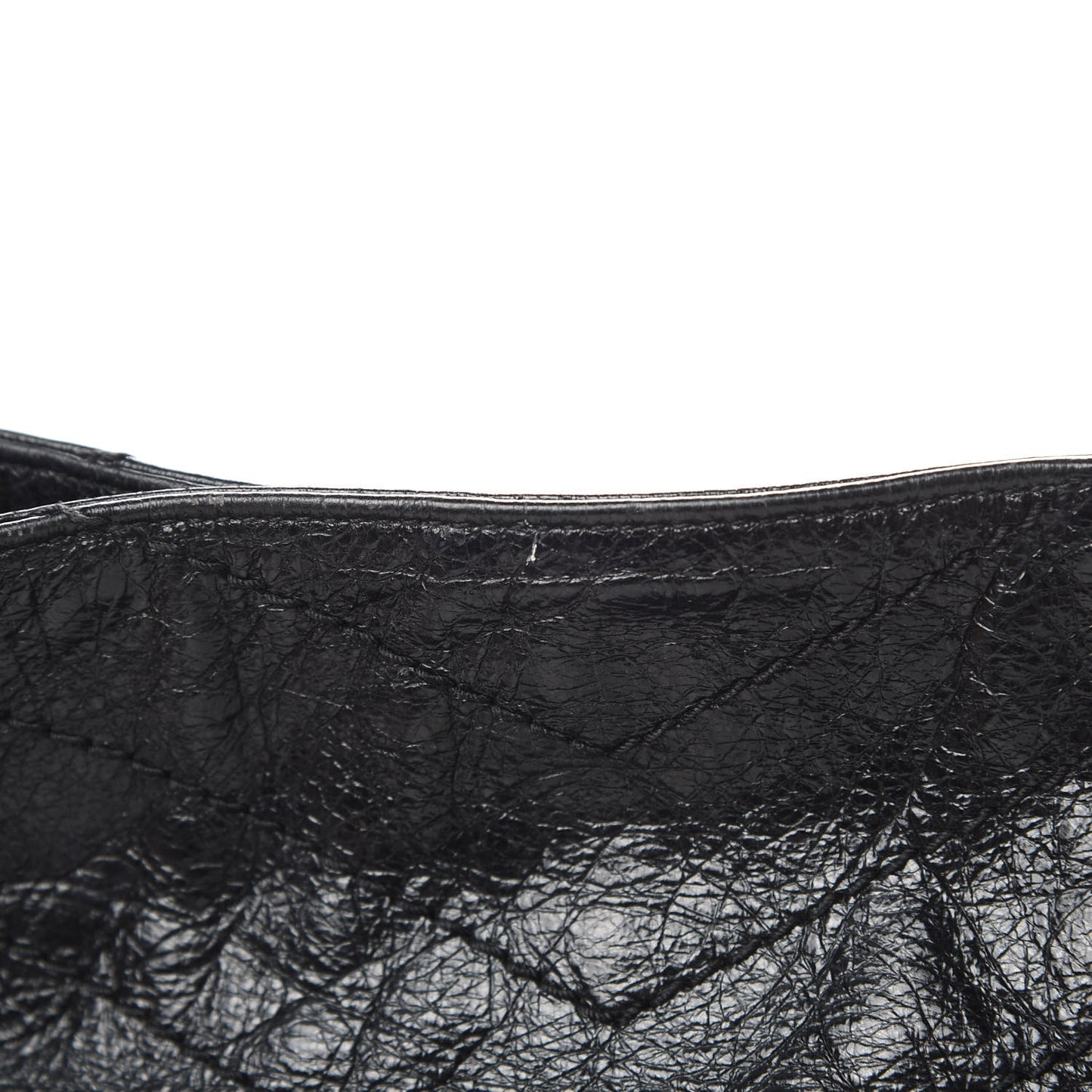 Crinkled Calfskin Matelasse Monogram Niki Shoulder Bag Black