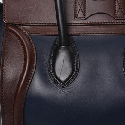Celine Smooth Calfskin Mini Bi-Color Luggage Navy 10 of 11