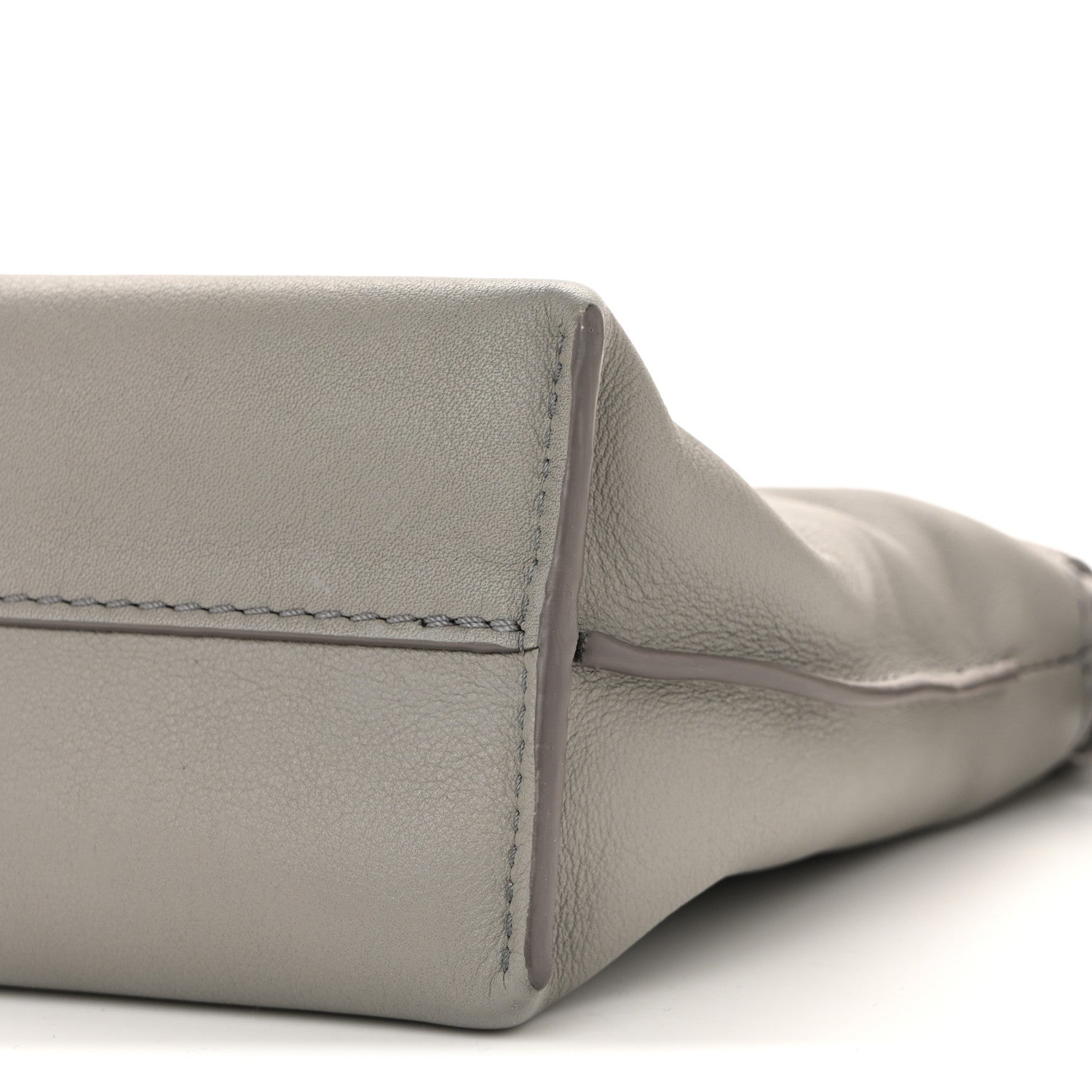 Loewe Calfskin Mini Flamenco Knot Clutch Pearl Grey 10 of 12