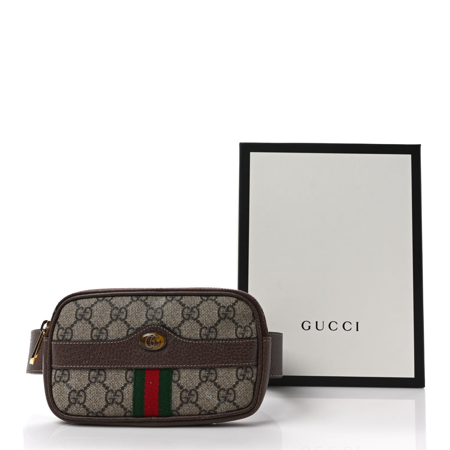 Gucci GG Supreme Monogram Ophidia Belted iPhone Case 85 34 Dark Brown 9 of 9