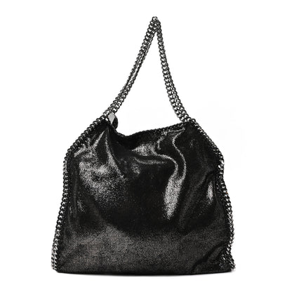 Stella McCartney Chamois Shiny Dotted Small Falabella Tote Ruthenium 1 of 9