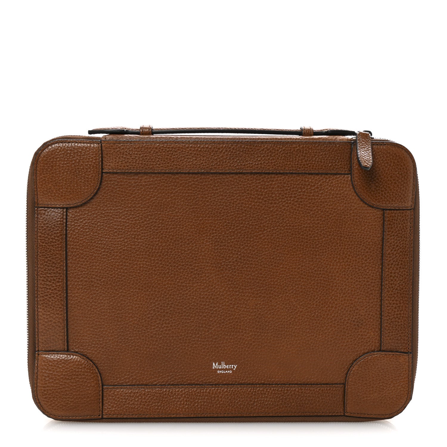 Mulberry Calfskin Belgrave Document Portfolio Oak 1 of 12