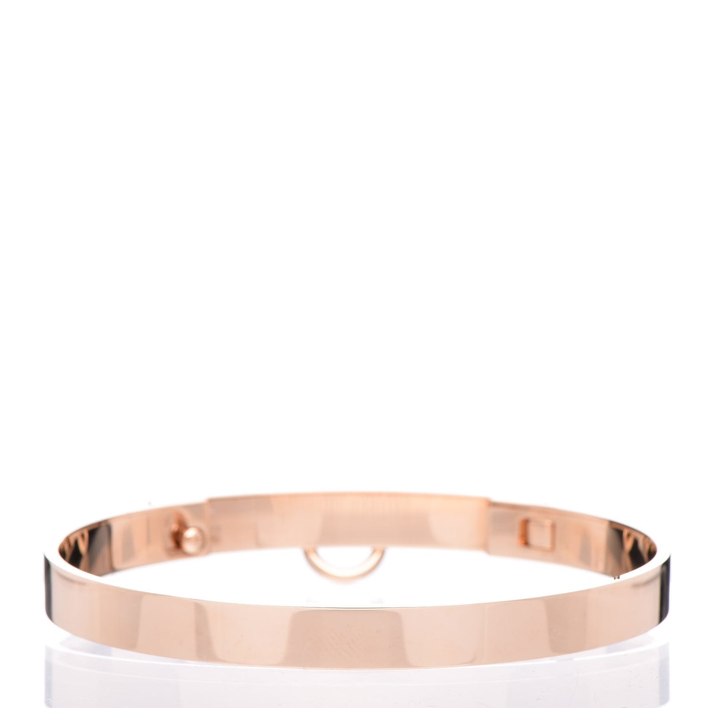 18K Rose Gold Diamond PM Collier De Chien Bracelet SH
