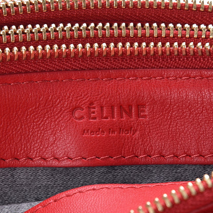 Celine Lambskin Small Trio Crossbody Bag Red 8 of 11