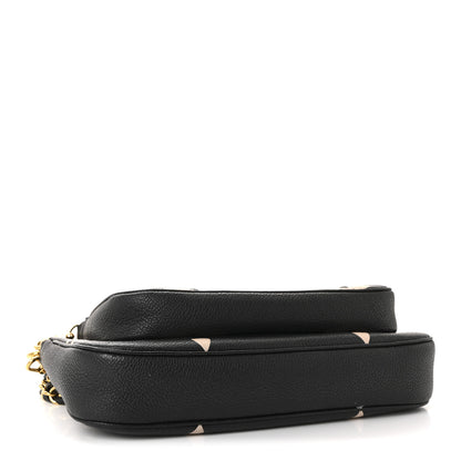 Louis Vuitton Empreinte Monogram Giant Multi Pochette Accessories Black Beige 4 of 9