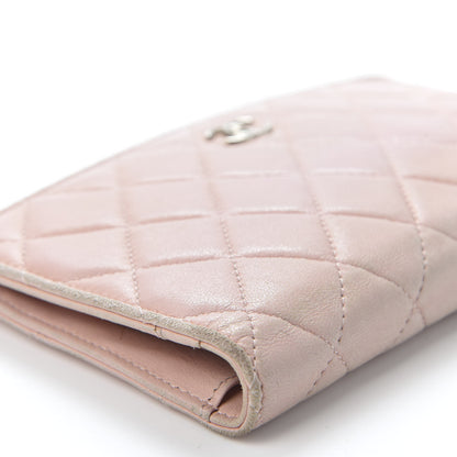 Chanel Lambskin Quilted Yen Wallet Light Pink 7 of 12