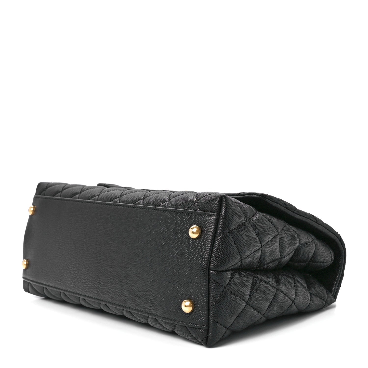 Chanel Caviar Quilted Small Coco Handle Flap Black 10 of 13