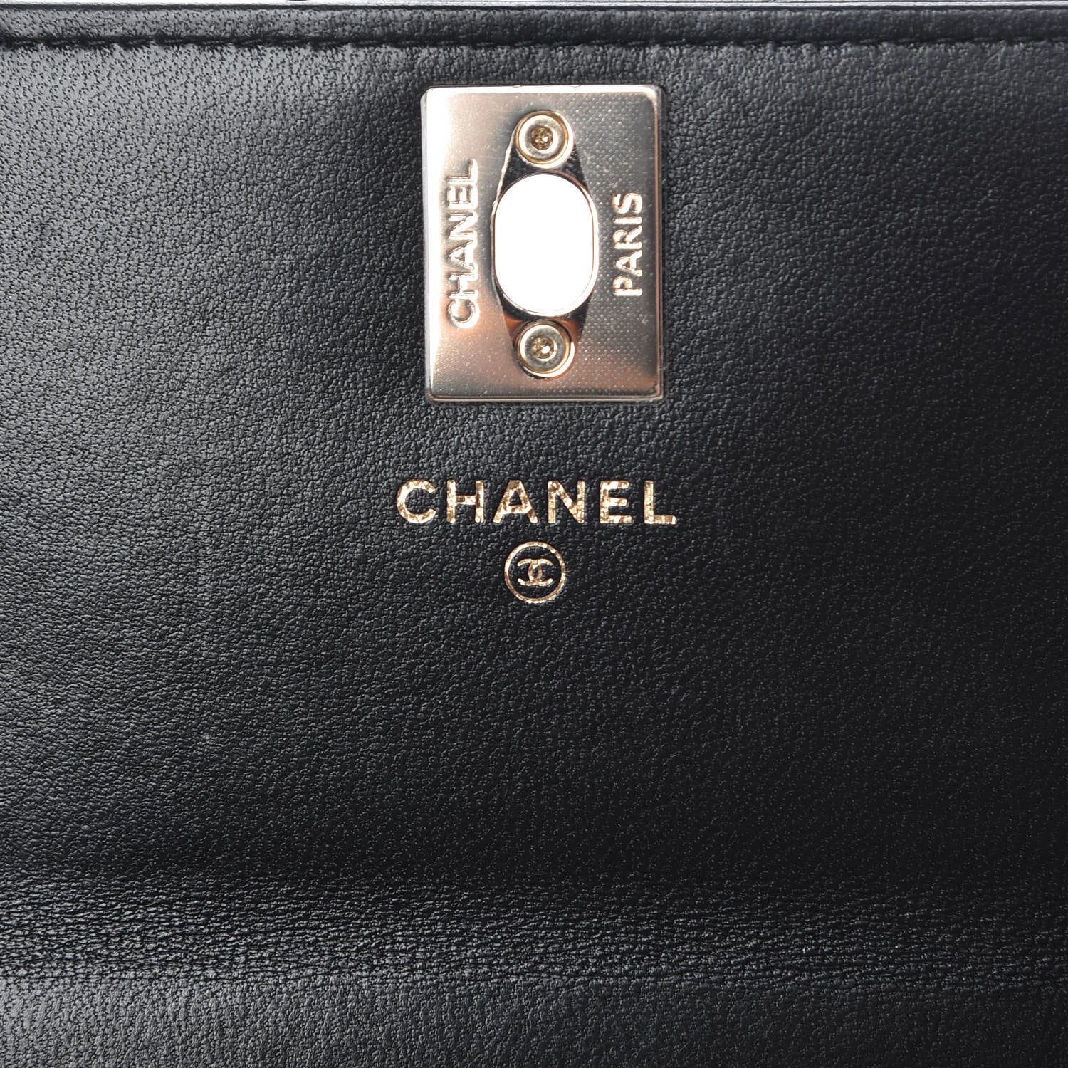 Chanel Lambskin Chevron Quilted Trendy CC Wallet On Chain WOC Black 6 of 11